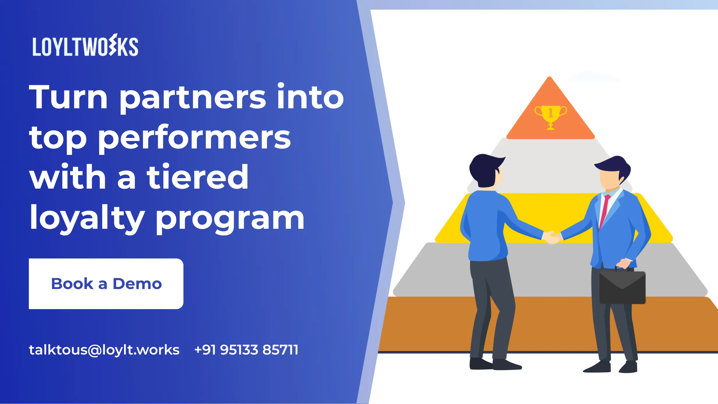 Channel partners receiving personalized loyalty rewards on mobile