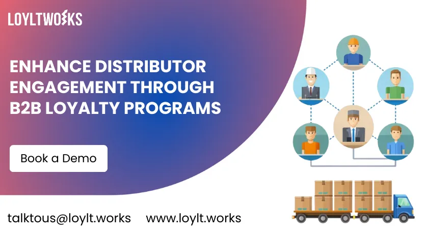 Distributor loyalty program dashboard showing rewards and sales metrics